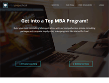 Tablet Screenshot of mbaprepschool.com